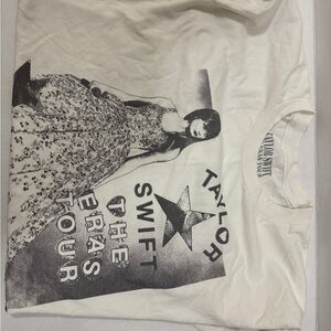 Taylor Swift Cream Graphic Tee - The Eras Tour